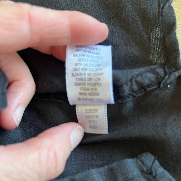 Garnet Hill linen button down blouse. Size PP - Picture 6 of 6